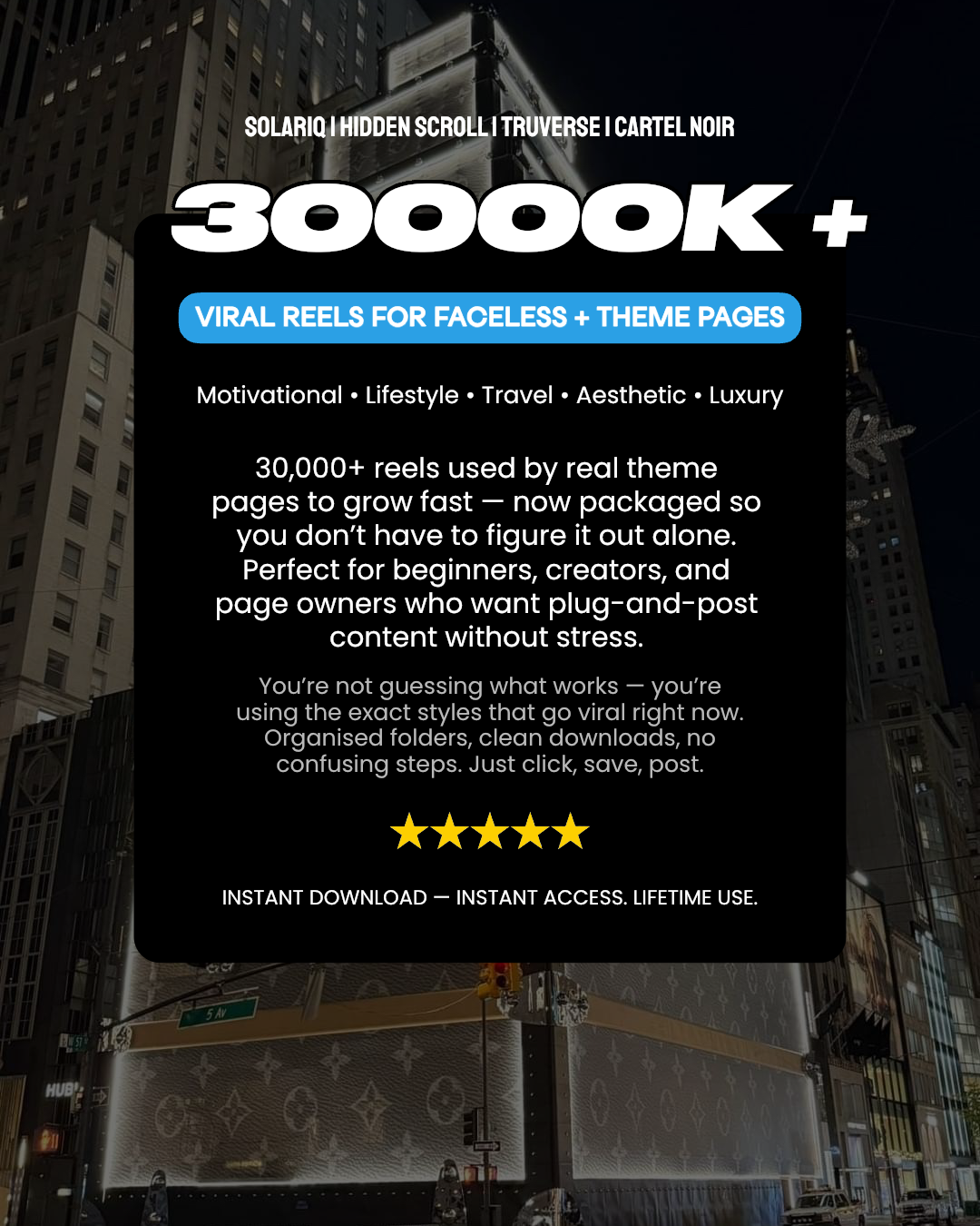 30,000k+ 4K Viral videos for Faceless & Theme Pages